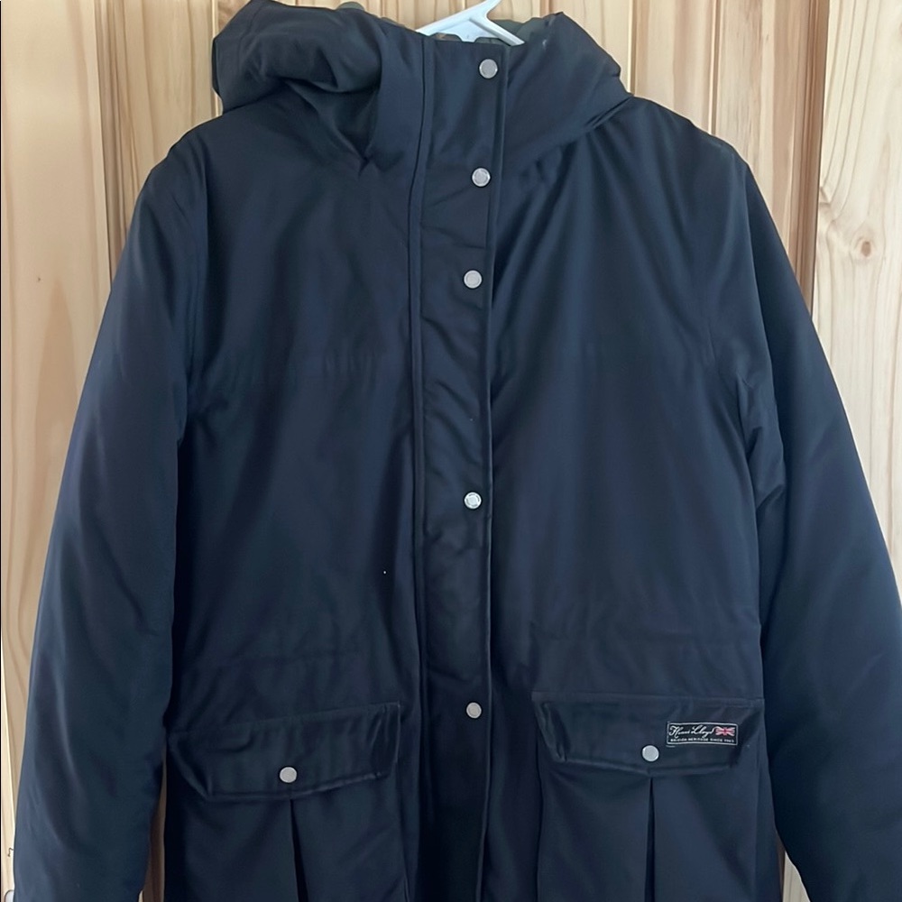 Ladies Henri Lloyd Black Hooded Jacket